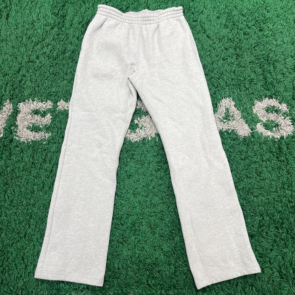AKIMBO CLUB STRAIGHT-LEG SWEATPANTS - HEATHER GREY SIZE LARGE L B10